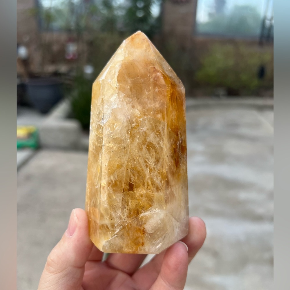 Golden Healer Quartz Crystal Tower